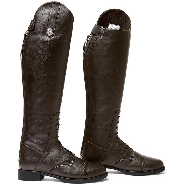 2023 Mountain Horse Junior Veganza Long Riding Boots 02199030 Brown